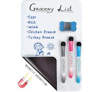 2PCS A4 Calendrier Magnetique Frigo,Tableau Blanc Magnétique Effaçable à sec avec 4 Stylos Marqueurs et et une Gomme Magnétique Utilisez-le comme To-Do List Organisation Familiale