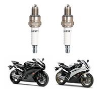 2pcs A5RTC Bougie d'allumage Remplacer pour NGK CR5HSB Bougie, pour FITS EU2000I,EU2200 Series GENERATORSI, pour Cham pion 808/Z9Y/P-Z9HC, pour Denso U16FSR-UB, pour Honda GX31 GX100 GXH50