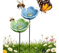 2pcs Abreuvoir À Abeilles Pour Le Jardin,Bain Oiseaux Artisanal fleurs,Abreuvoir À Insectes Pour Abeilles,gobes-lets À Insectes Pour Le jardis Pour Une Utilisation Dans Les Parcs,Balcons,Jardins,Cours