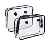2pcs Accessoires de Sachet pour Bogg Bag, Accessoires de Sachet a Dos Pochette Transparente à Fermeture Éclair pour Bogg Bag pour Organiseur de Brosse de Nettoyage de Maquillage de Voyage(Noir)