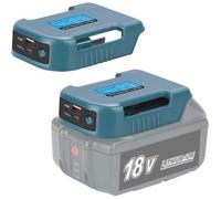 2pcs Adaptateur Batterie Makita 18V - ULISEM - Compatible BL1850/BL1860/BL1840 - Double USB/Type-C - Pour Travaux et Outdoor