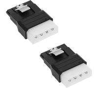 2Pcs Adaptateur D'Alimentation Molex Vers Sata 4 Broches Molex Ide 4 Broches Mâle Vers Sata 15 Broches Femelle Adaptateur Convertisseur Pour Connecter Des Câbles D'Alimentation Sat[CAB4190642]