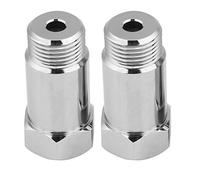 2pcs Adaptateur de Capteur d'Oxygène 45mm M18 x 1.5 Universel d'Elimination de Lumière de Moteur Adaptateur O2 Capteur d'Oxygène Entretoise Isolateur pour Systèmes d'Echappement