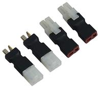 2pcs Adaptateur de Connecteur Mâle Tamiya à Connecteur Femelle Fiche Deans T et 2pcs Adaptateur de Connecteur Femelle Tamiya à Connecteur Mâle Fiche Deans T