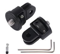 2pcs Adaptateur de Monture pour Trépied, Rotation 360° Adaptateur Conversion Vis 1/4-20 Compatible avec Insta360 X3 Caméra d'action Gopro Hero Sjcam et Plus Accessoires Trépied Standard 1/4