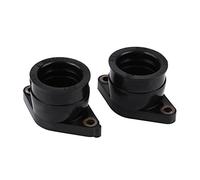 2pcs Adaptateur d'Interface de Carburateur, Keenso Botte de Collecteur d'Admission de Carburateur Carb Remplacement de la Tubulure d'Admission de Carburateur Noir