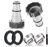 2PCS Adaptateur Piscine, Adaptateur pour Pompe, Raccord pour Tuyau Piscine Ø 32 et 38 mm