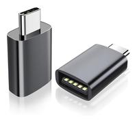 2pcs Adaptateurs Usb C Vers A, Convertisseur De Type C Mâle Vers Usb-A Femelle, Adaptateurs Prise En Charge & Fonction Otg Pour Iphone 15/16/Pro/Pro Max/Plus/Imac/Macbook Pro/Air/Ipad Pro,Gris.[G391]
