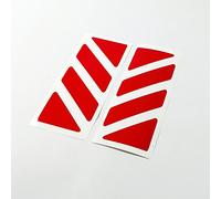 2pcs Adhésif Réfléchissant Compatible avec Givi Top Case Trekker Outback Monokey, Aluminium Top Case 37 42 48 L (Rouge)