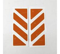 2pcs Adhésif Réfléchissant сompatible avec Givi Top Case Trekker Outback Monokey 37 42 48 L, Aluminium Top Case (Orange 035)