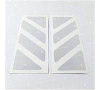 2pcs Adhésif Réfléchissant сompatible avec Top Case Trekker Outback Monokey 37 42 48 L, Aluminium Top Case (White 011)