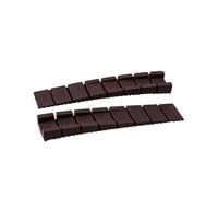 2pcs Adjustable Furniture Table Levelers Leveling Shims Height Wedges Gasket Chair Balance Foot Pad pour Sols Fenêtres(Brown)