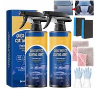 2Pcs Advanced Car Quick-Acting Coating Agent Spray,3 In 1 High Protection Quick Car Coating Spray,Waterless Wash Coat Car Wax Polish Sprays,Restore Car Shine And Long-Lasting Protection