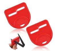 2pcs Affûteur de Couteaux Portatif, Affûteur de Ciseaux en Tissu Scissor Sharpener Tool Accessoires d'Affûtage de Ciseaux pour Réparer Rapidement les Lames Émoussées(Rouge)