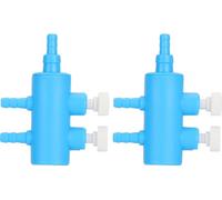 2pcs air du réservoir de poissons -Distributeur de tubes à éclats Aquarium Adaptateur de pompe à oxygène Accessoires2 Way