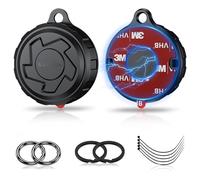 2PCS Air Label Magnetic Case, ip68 étanche à l'eau magnétique air Label Support avec Porte - clés, Fermeture à glissière et 3M adhésif pour Cacher Le Suivi Voiture/vélo/Camion/Moto