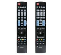 2Pcs AKB72914209 Remplacer la Télécommande adaptée à LG TV 19LU5010 32LH2000 32LD320 37LE4500 37LD420N 37LH5010ZD 42LB650V 42LF5700 42PQ2000 47LV450U 19LU5020 22LH2000 32LH3000 32LD465
