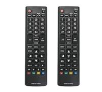 2Pcs AKB73715603 Remplacer la Télécommande adaptée à LG TV 42LB5700 42LB5820 42LB582V 40UF675V 42LB5500 42LB561 42LB5610 42LF5610 42LF561V 42LN5200 42LN5204 42LN5400 42LN5406 42LN549C