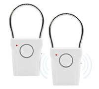 2pcs Alarme De Porte Et Fenêtre, Alarme De Poignée De Porte 120 DB Extra Fort Alarme Porte Alarme De Poignée Porte Capteur Tactile Alarme Tactile pour Porte pour Maison, Magasin, Bureau