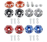 2PCS Aluminum License Plate Screws 6MM Anodized(set)