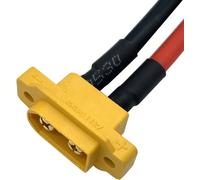 2pcs Amass Xt60e-M Connecteur De Batterie Mâle Peut Être Installé Câble De Queue,Xt60 Panneau De Montage Connecteur Avec Câble 30cm Pour Rc Lipo Batterie Fpv Racing Aircraft Drone