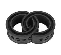 2Pcs Amortisseur en Caoutchouc pour Ressorts Hélicoïdaux de Voiture, Absorbeur de Chocs Universel pour Voiture, Amortisseur de Ressorts, Tampon de Type C, Réduit Le Bruit, Anti-Vibration, Noir