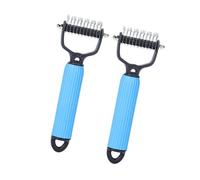 2pcs Animal De Compagnie Brosse Brosse Nouée Peigne Slicker Pour Les Chats Longhairs Masseur Peau Douce Toilettage Accessoire