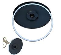 2pcs Anneau en Caoutchouc Remplaçable pour Tabouret de Bar pour la Protection du Sol,Joint en Caoutchouc de Protection de Sol de Chaise de Bar Silencieux Antidérapant (Blanc, 38.5cm)