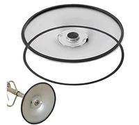 2pcs Anneau en Caoutchouc Remplaçable pour Tabouret de Bar pour la Protection du Sol,Joint en Caoutchouc de Protection de Sol de Chaise de Bar Silencieux Antidérapant (Noir, 38.5cm)