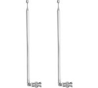 2pcs Antenne Portative Télescopique BNC 7 Sections 100cm pour Scanner Radio CB Radio Amateur Radio Bidirectionnelle Scanner Mobile Émetteur FM(Q1099)