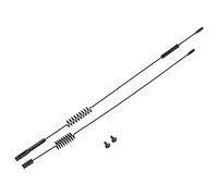 2pcs antenne rc, Accessoire de décoration en métal Noir, antenne de Simulation pièces pour Voiture Traxxas RC Crawler