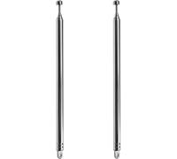 2Pcs Antenne Télescopique 7 Sections 145-740Mm 8Mm Diamètre Dab Fm Antenne Remplacement Pour Radio Tv Vhf/Uhf Système Sans Fil