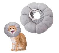 2PCS Anti Lechage Collerette Chat, Doux et Confortable Ajustable Collerettes Chat et Chiots, Élisabeth Collier Cône de Récupération, Protection Prévention des Infections