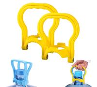 2PCS Anti Slip Water Lifter,Anti Slip Water Lifter,Home/Office Essential,anti slip water bottle lifter with ergonomic wide handle, Adjustable Ring Fit, Easy Grip Lifting for Home (Yellow * 2)