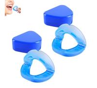 2pcs Anti-Snoring Mouthpiece,Anti-Snoring Device,Snoring Solution Reusable Mouth Guard,Stop Snoring for Men and Women,Make The Night Quiet,Comfort & Easy Breathing,for Home & Travel