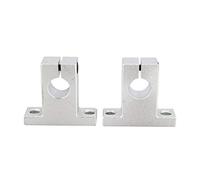 2pcs Appui Linéaire d'Arbre de Rail de 12mm, Keenso Support de Guide Optique Vertical d'Axe de Rail SK12 pour la Table de Commande Numérique par Ordinateur