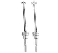 2pcs Arbre de Transmission Avant Universel Accessoire pour 1/12 12423 RC Voiture (Silver0090S)