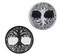 2pcs Arbre Vie Nordique Runes Broderie Badges Patch Tactiques Appliques Crochet Et Boucle Drôle Drapeau Patch Pour Vestes,Gilets,Vêtements,Jeans,Sac À Dos