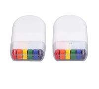 2pcs Arc-en-ciel Fan de Ventilateur Brosse Bâton Drapeau Couleur Faciale 6 Couleurs événements Sportifs pour les Festivals Fête des Festivals