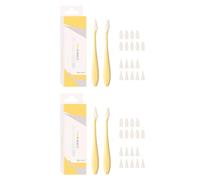 2PCS Art Mélanger Les Moignons Avec 20 Outils De Gamme D'essence Pour La Pointe 'éponge Remplacement Mettre En Évidence Détails La Souche 'ombrage Reflets