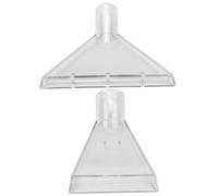 2pcs Aspirations d'aspirateur pour les détails de la voiture, 2 tailles Fiffeur d'aspirateur Adaptateur de buse à vide Extracteur transparent pour le nettoyage et les détails automobiles de tapis et