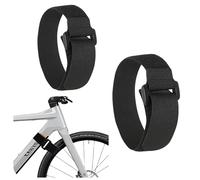 2Pcs Attache Cable Et Boucle Réglables pour Stabiliser Les Vélos avec Système Scratch Attaches de Câble en Nylon Résistant Polyvalent Sangles Scratch pour Vélo, Rallonge, Corde, Camping, Tapis de Yoga