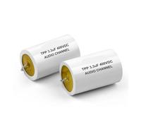 2Pcs Audio Capacitor Polypropylene MXP Audiophile Frequency-Divided 400V 1.5UF 2.2UF 3.3UF 4.7UF 6.8UF 10UF For Speaker Audio NWPNLXEA(400V4.7UF)