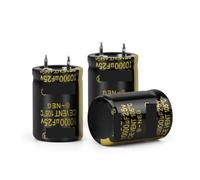 2Pcs Audio Electrolytic Capacitor 25V 35V 63V 100V 200V 250V 400V 450V 6800UF 10000UF 22000UF For Hifi Amplifier Low AUOQKQUT(63V15000UF 35x50)