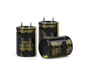 2Pcs Audio Electrolytic Capacitor 25V 35V 63V 100V 200V 250V 400V 450V 6800UF 10000UF 22000UF For Hifi Amplifier Low AUOQKQUT(63V15000UF 35x50)
