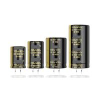 2Pcs Audio Electrolytic Capacitor 450V 100UF 150UF 180UF 330UF 470UF 820UF For Audio Hifi Amplifier High Frequency Low MQXFCZUX(450V180UF 25x35)