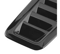 2pcs Auto écopes Décoratives D'admission de Flux D'air de Voiture, Style de Voiture écope D'admission de Flux D'air Turbo Capot Capot Garniture (Noir brillant)