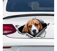 2pcs autocollant de voiture de chien, aimant de chien, autocollant de chien, décoration de voiture ordinateur portable valise accessoires de camion autocollant de décoration de voiture autocollant drô