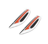 2Pcs Autocollant d'évent latéral de voiture, Asudaro Lame de voiture Fender Autocollants décoratifs Universal Auto Car Vehicle Air Vent Outlet Panel Decal