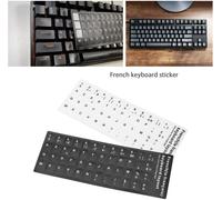 2Pcs Autocollants De Clavier Français Autocollant De Clavier Remplacement Non Transparents En Pvc Auto-Adhésifs Pour Ordinateur Portable Claviers D'Ordinateur Bureau Accessoires 13X11Mm[L2021]